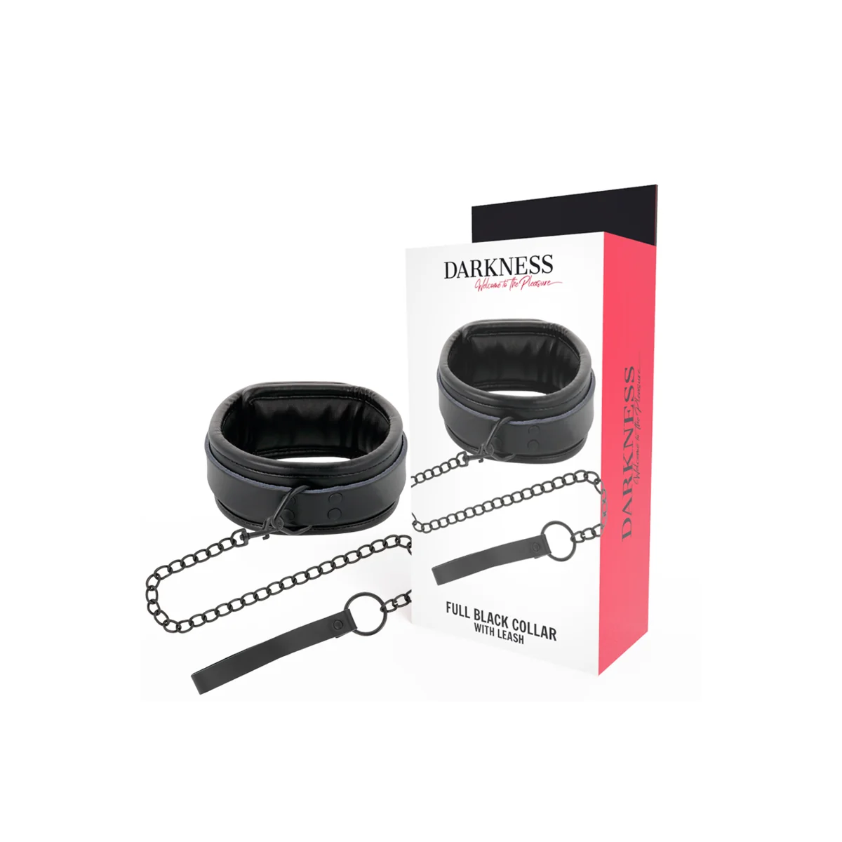 Schwarze Halskette mit Kette von Darkness Bondage kaufen | Fesselliebe