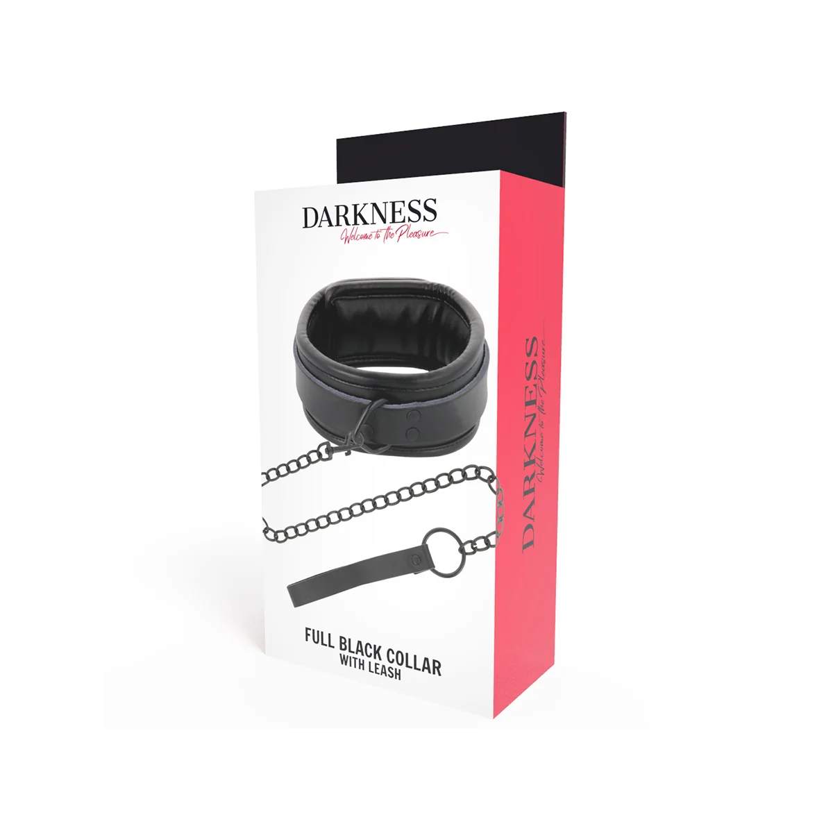 Schwarze Halskette mit Kette von Darkness Bondage kaufen | Fesselliebe