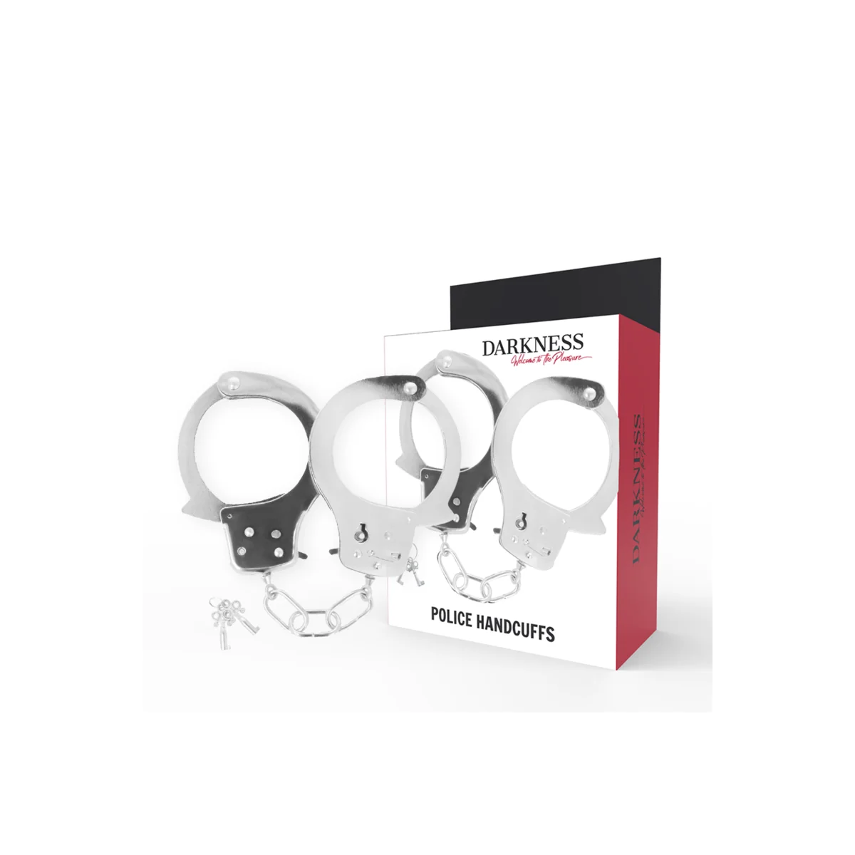 Handschellen aus Metall mit Schlüssel von Darkness Bondage kaufen | Fesselliebe