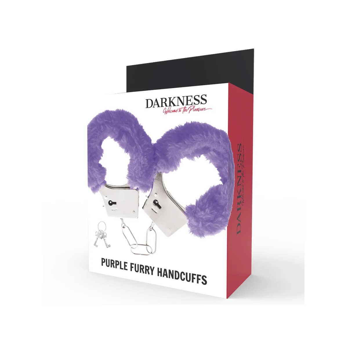 Handschellen aus Metall mit Lila Gefüttert von Darkness Bondage kaufen | Fesselliebe