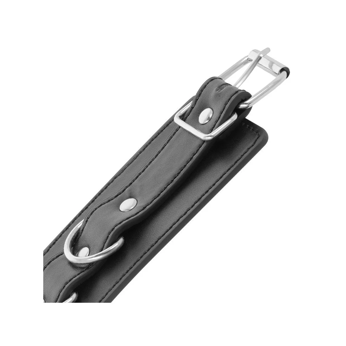 Schwarze Handschellen von Darkness Bondage kaufen | Fesselliebe