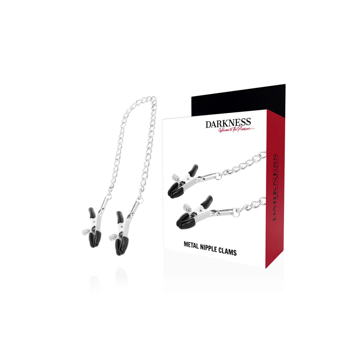 Einstellbare Nippelklemmen aus Metall von Darkness Sensations kaufen | Fesselliebe