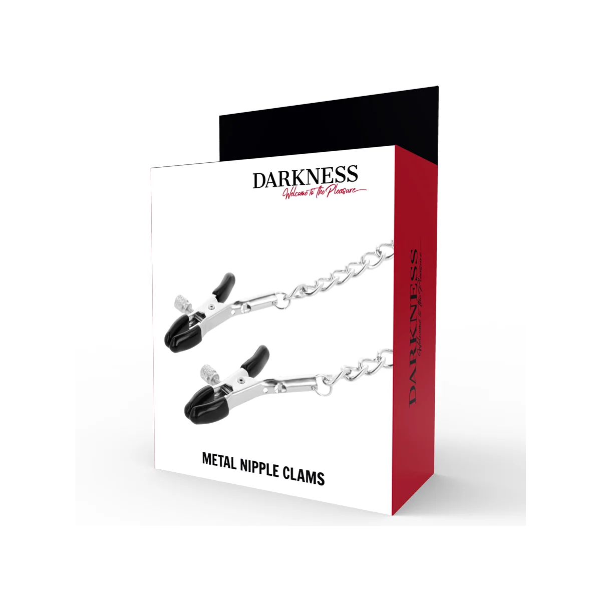 Einstellbare Nippelklemmen aus Metall von Darkness Sensations kaufen | Fesselliebe