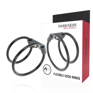 Doppelter Flexibler Penisring von Darkness Sensations kaufen | Fesselliebe