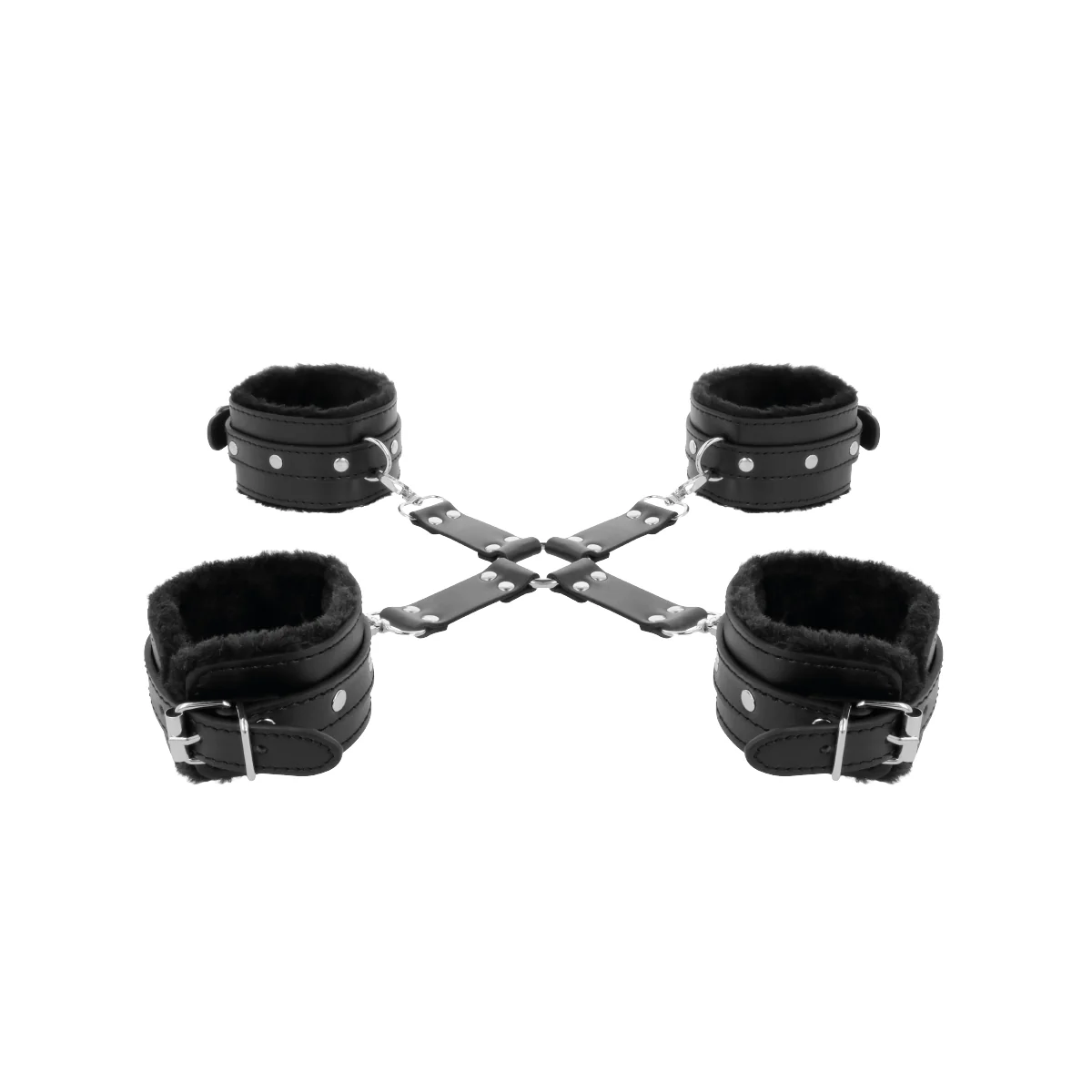 Lederhandschellen für Füsse und Hände Schwarz von Darkness Bondage kaufen | Fesselliebe