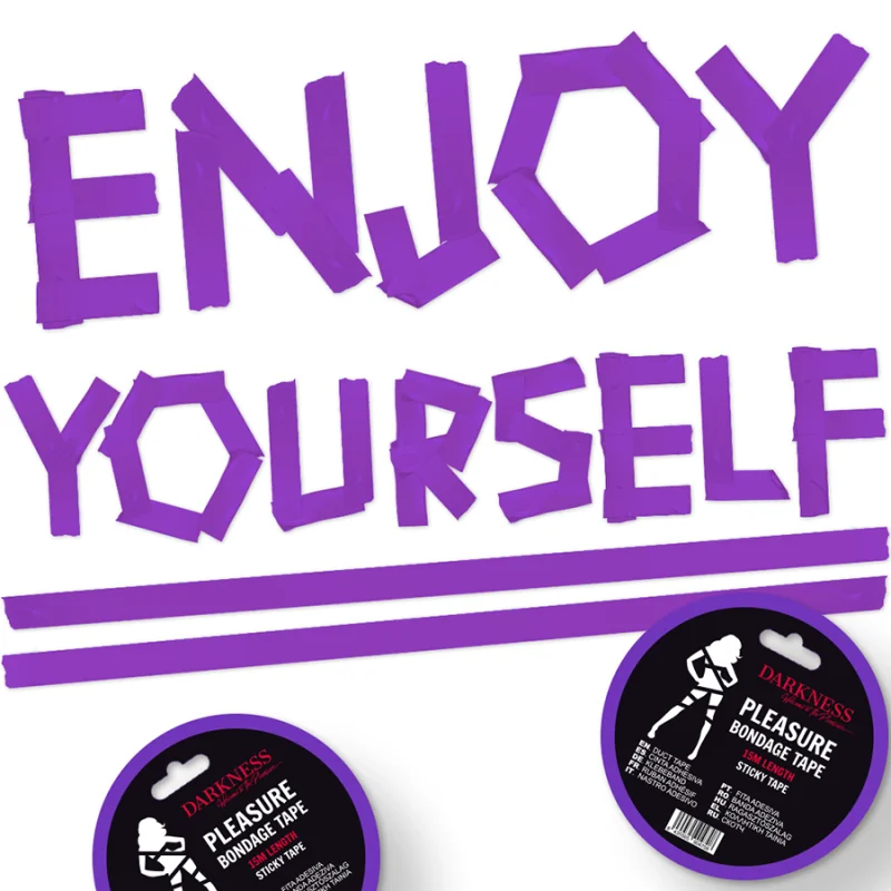 Klebendes Lila Bondageband 15m von Darkness Bondage kaufen | Fesselliebe 2