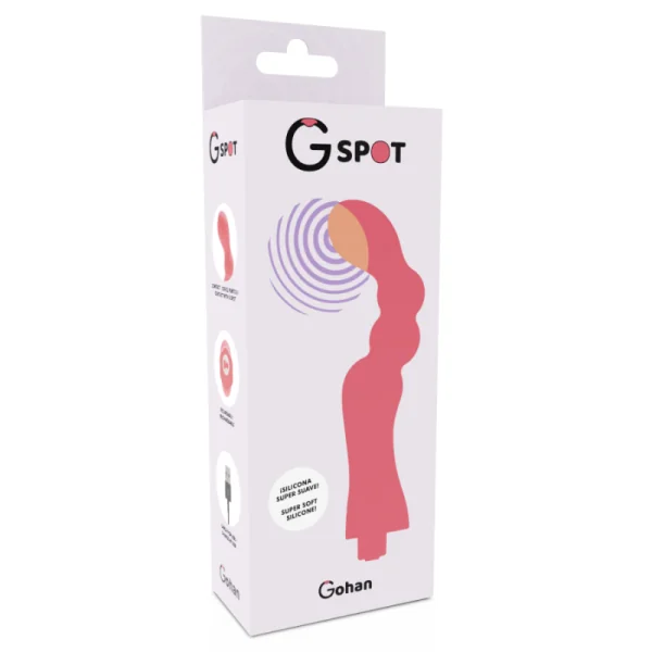 Gohan Vibrator Hellrot von G-Spot kaufen | Fesselliebe
