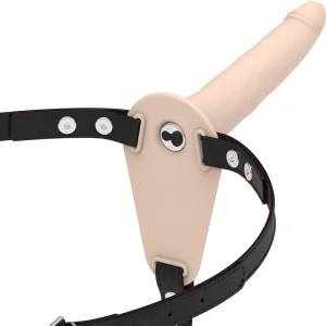 Beigefarbenes Silikonvibrator 15 cm von Fetish Submissive Harness kaufen | Fesselliebe