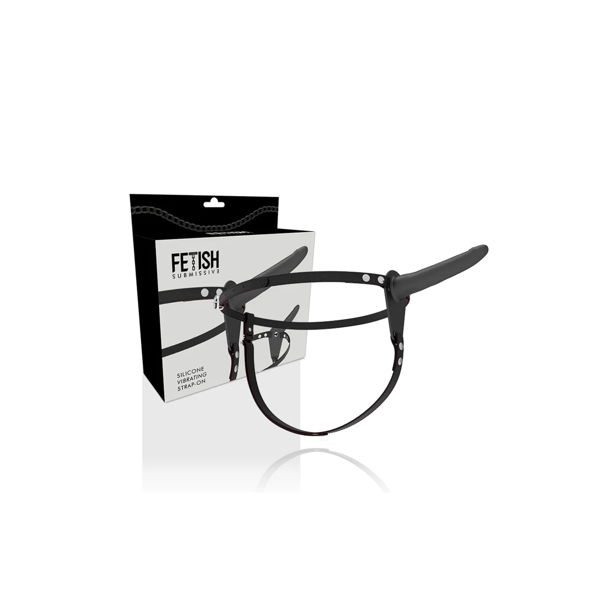 Schwarzer Silikonvibrator 15 cm von Fetish Submissive Harness kaufen | Fesselliebe