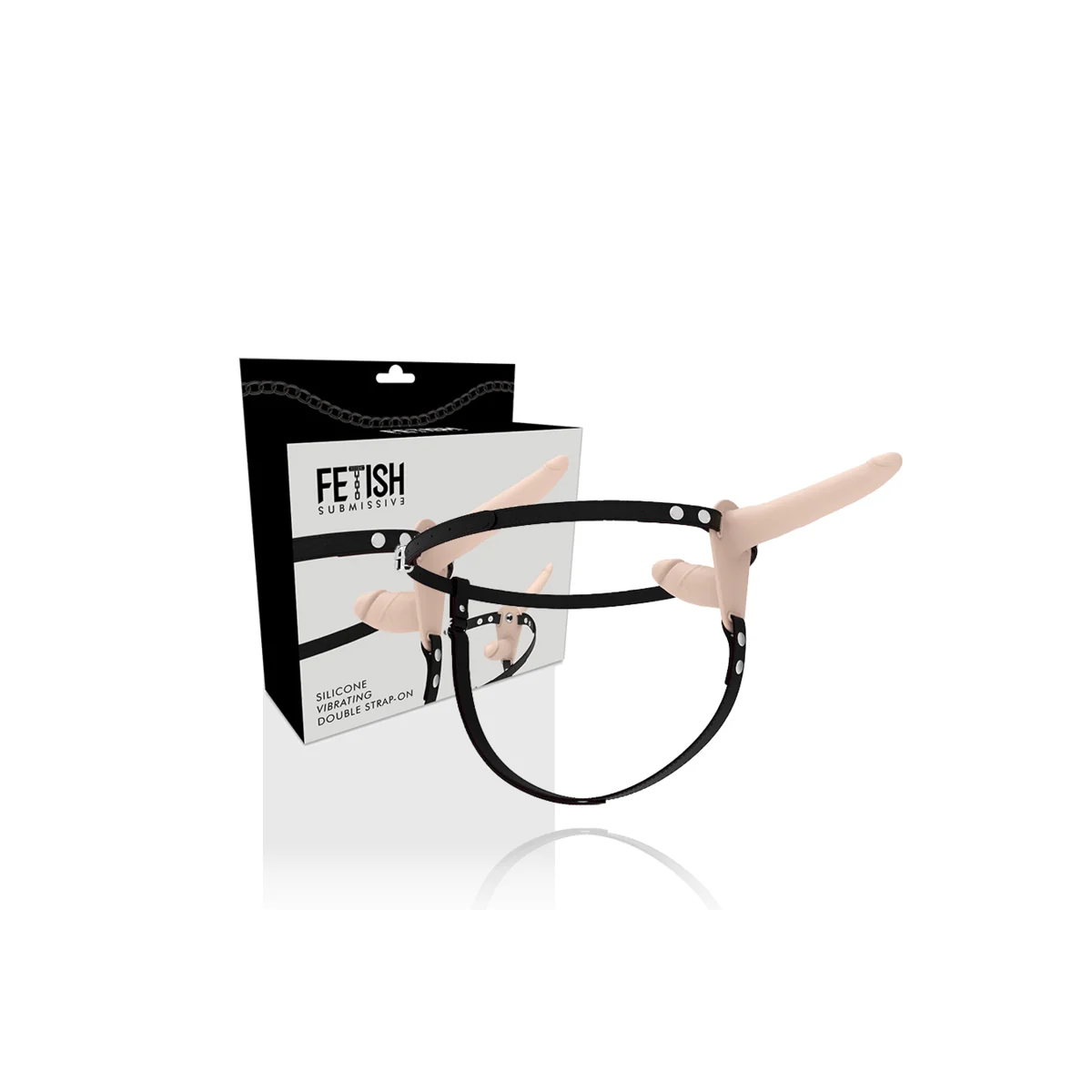 Doppelte Penetration, Fleisch-Vibrator von Fetish Submissive Harness kaufen | Fesselliebe