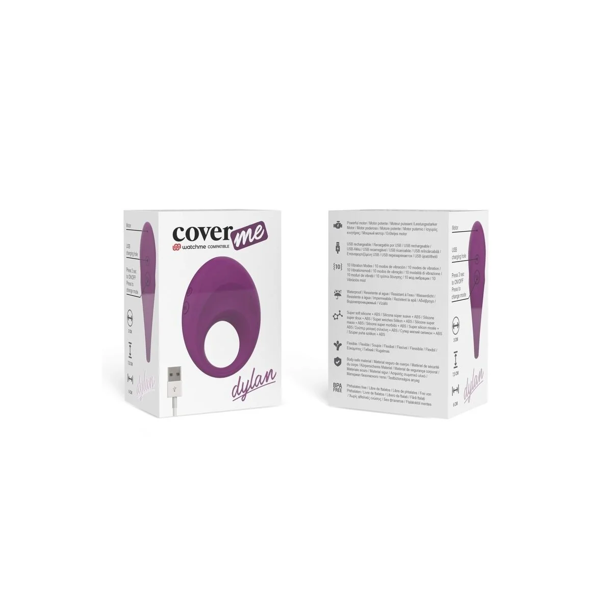 wiederaufladbarer Ring von Dylan, Kompatibel mit der Drahtlosen Watchme-Technologie von Coverme kaufen | Fesselliebe