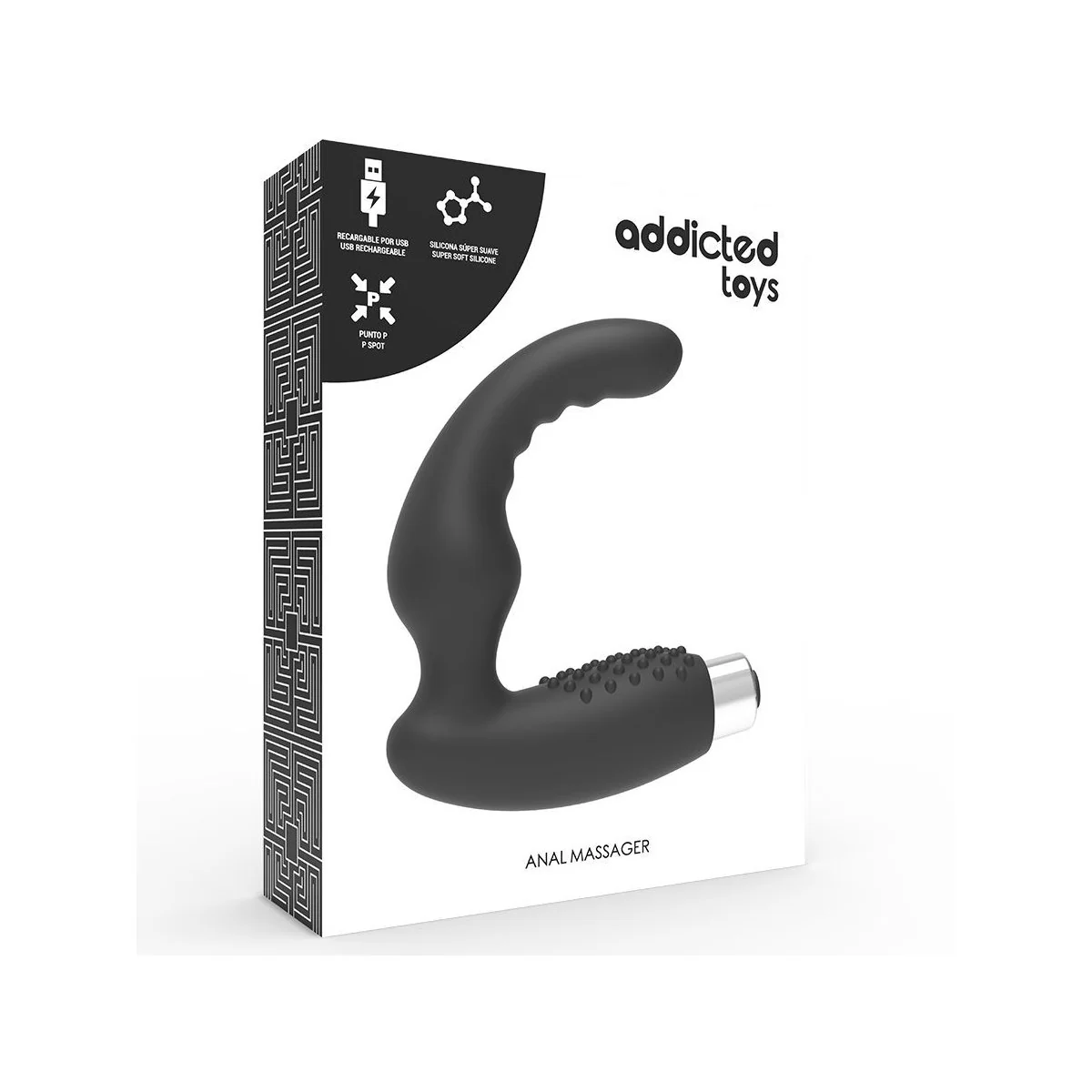 Prostatic Vibrator wiederaufladbares Modell 2 - Schwarz von Addicted Toys kaufen | Fesselliebe