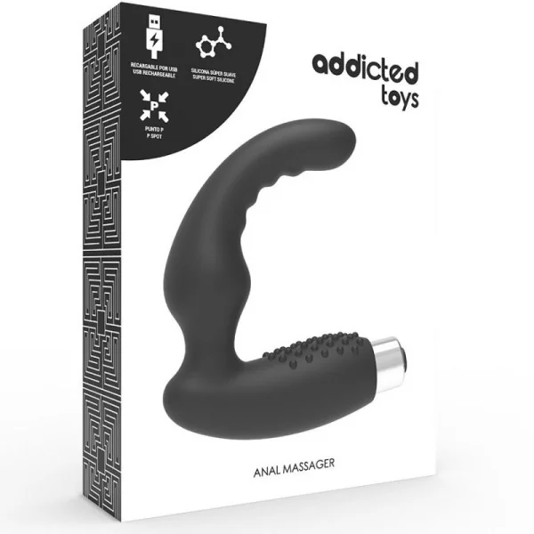 Prostatic Vibrator wiederaufladbares Modell 2 - Schwarz von Addicted Toys kaufen | Fesselliebe