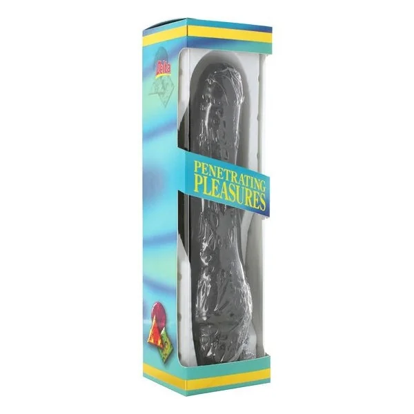 Vinyl P-Form Vibrator Schwarz Penis 20 cm von Seven Creations kaufen | Fesselliebe