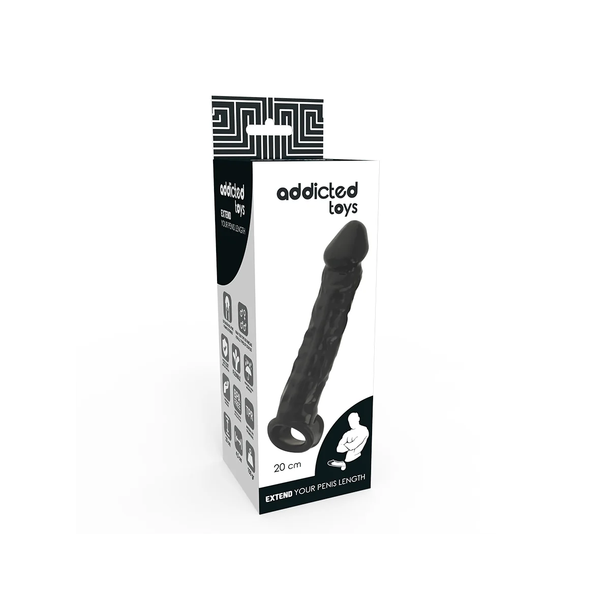 Dong-Verlngerung Schwarz von Addicted Toys kaufen | Fesselliebe