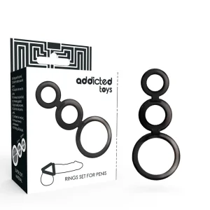 Ringset für Penis - Geruchert von Addicted Toys kaufen | Fesselliebe