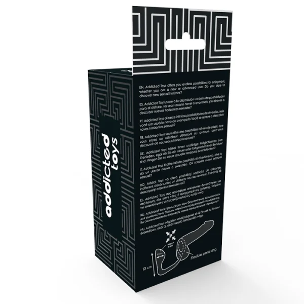 Analplug mit Schwarzem Penisring von Addicted Toys kaufen | Fesselliebe