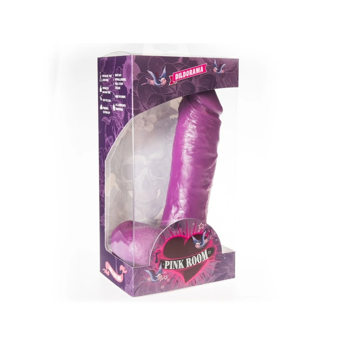 Anton realistischer Dildo Lila 21,5 cm von Pink Room kaufen | Fesselliebe