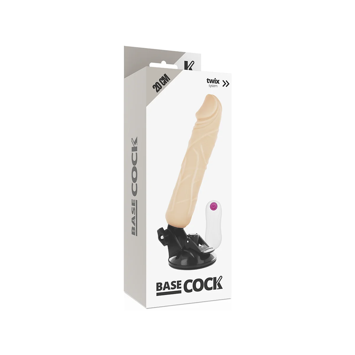 Realistischer Natürlicher mit Fernbedienungsvibrator 20 cm -O- 4 cm von Basecock kaufen | Fesselliebe