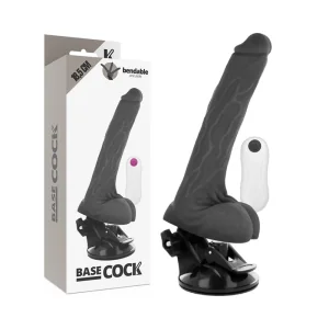 biegsamer Vibrator mit Fernbedienung Schwarz 18.5 cm -O- 4 cm von Basecock kaufen | Fesselliebe
