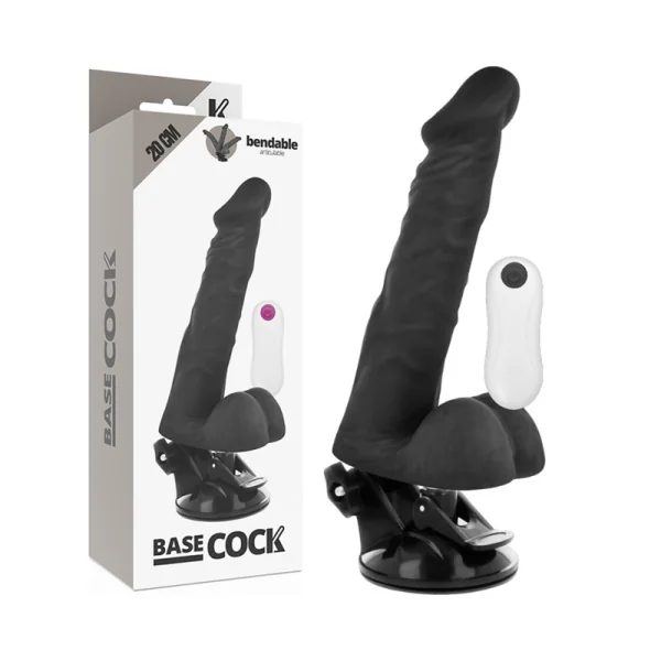 biegsamer Vibrator mit Fernbedienung Schwarz 20 cm -O- 4.5 cm von Basecock kaufen | Fesselliebe