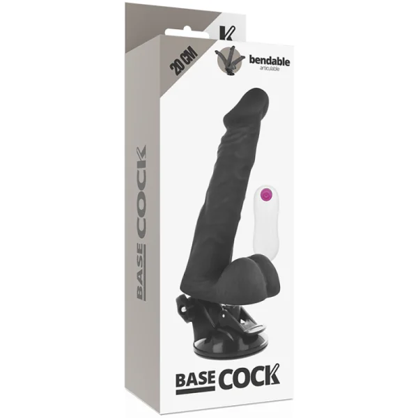 biegsamer Vibrator mit Fernbedienung Schwarz 20 cm -O- 4.5 cm von Basecock kaufen | Fesselliebe