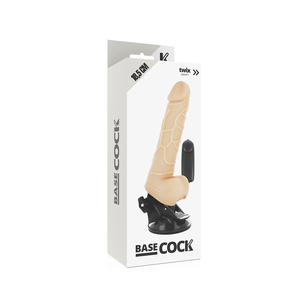 Realistischer Natürlicher mit Fernbedienung Vibrator 18.5 cm -O- 4cm von Basecock kaufen | Fesselliebe