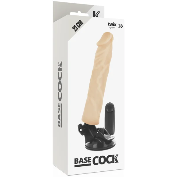 Realistischer Vibrator mit Fernbedienung Natürlicher 21 cm -O- 4 cm von Basecock kaufen | Fesselliebe