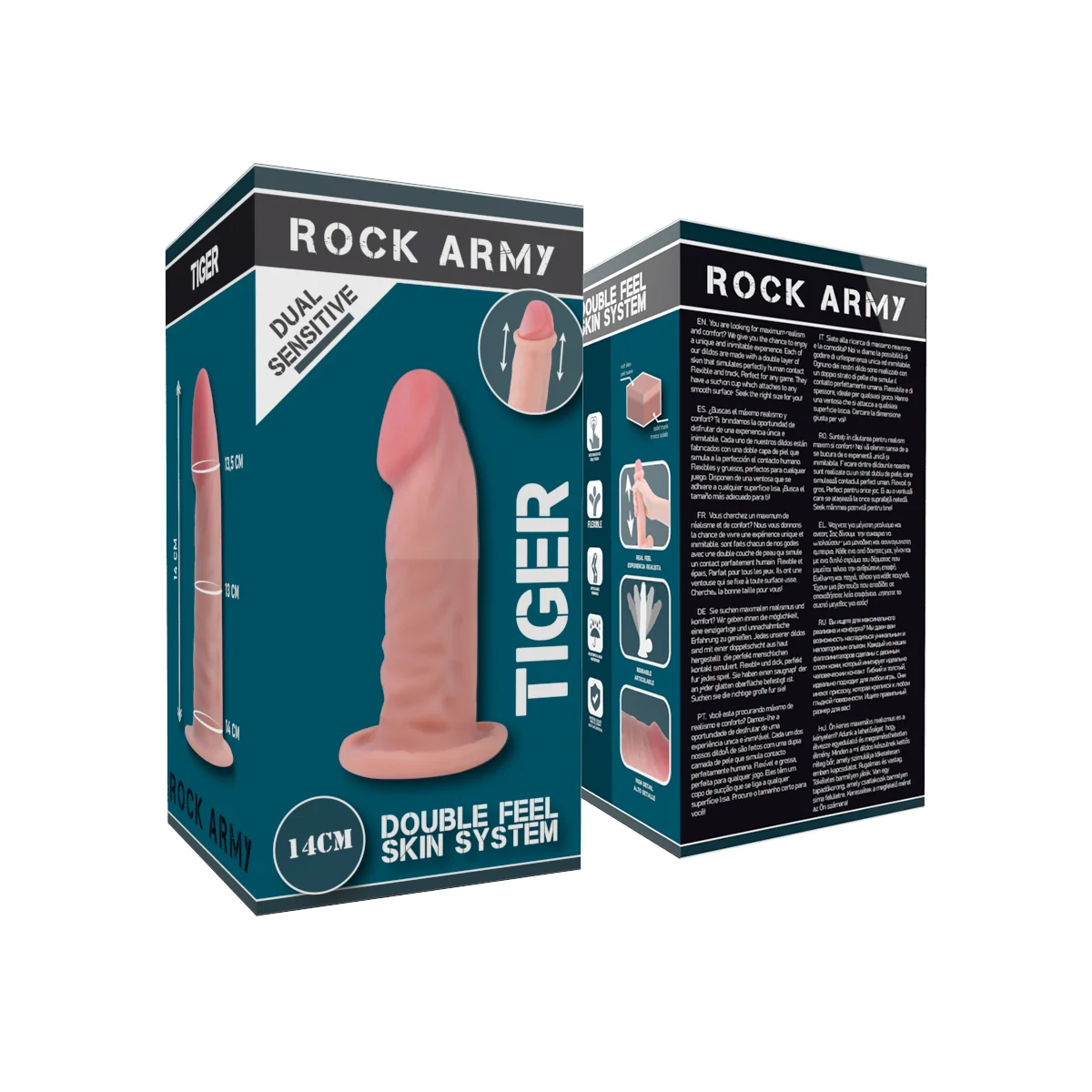 Dual Density Tiger 14 cm -O- 4.46 cm von Rock Army kaufen | Fesselliebe