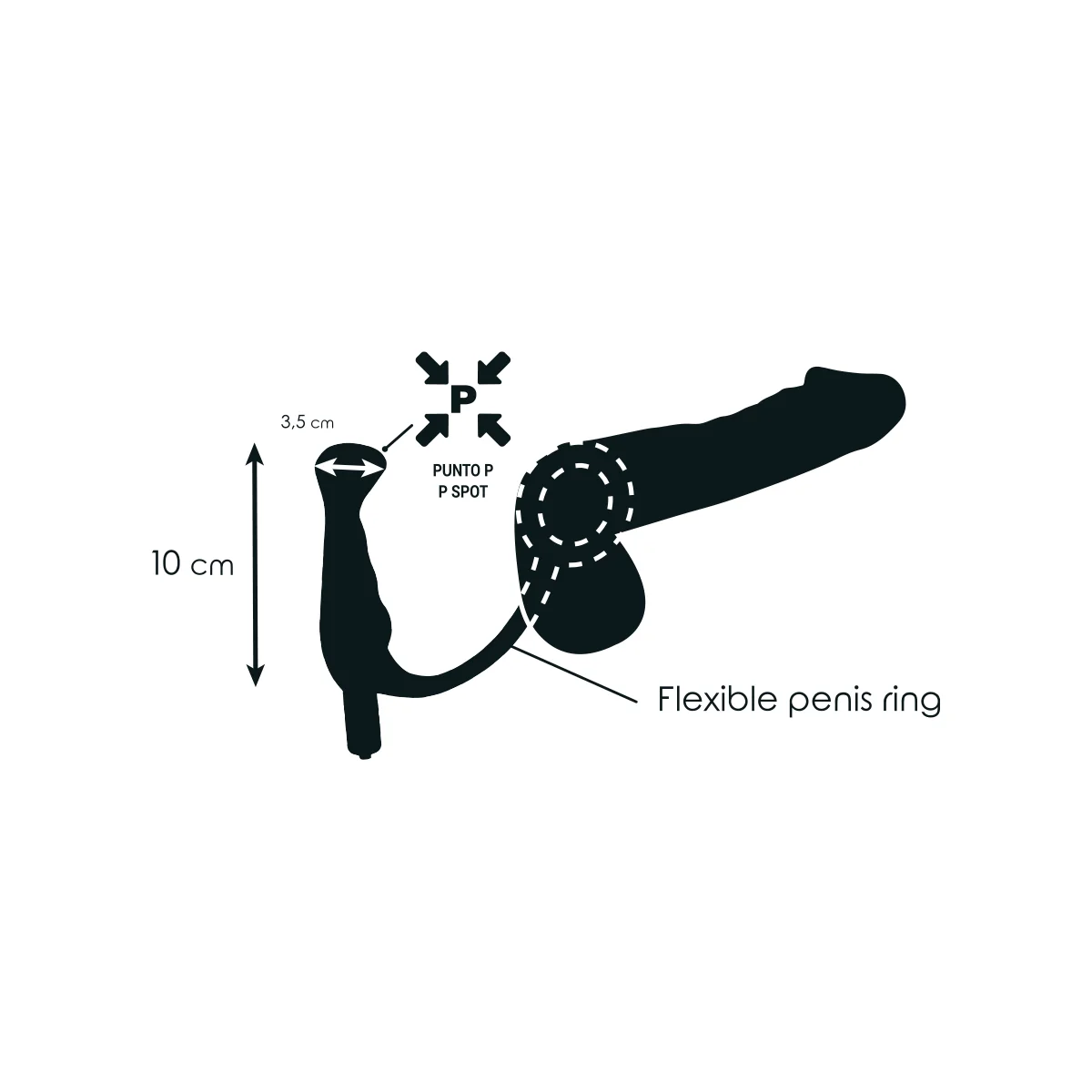 Vibrator Prost Tico Schwarz 10 cm von Addicted Toys kaufen | Fesselliebe