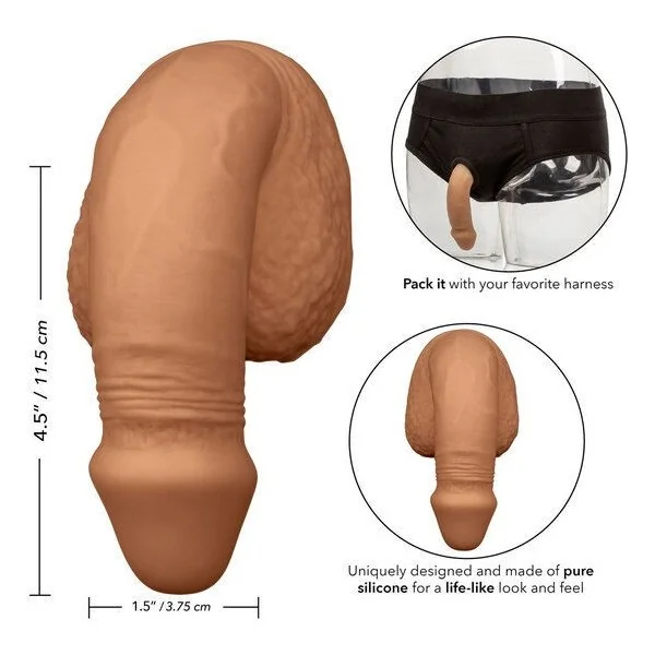 Silikon-Packung Penis 12.75 cm Karamell von Calexotics kaufen | Fesselliebe