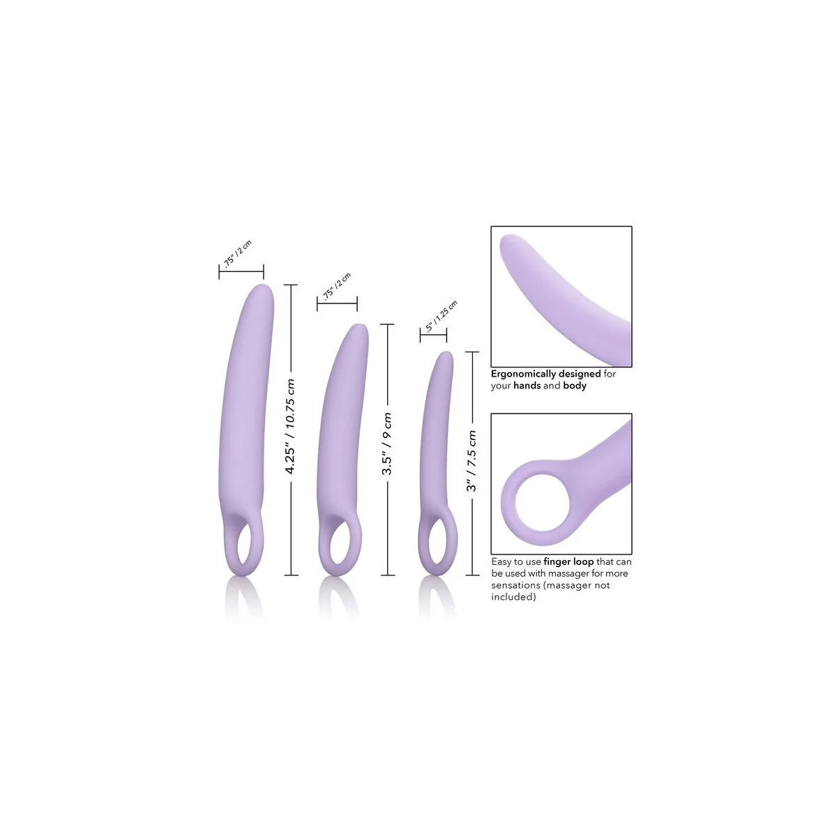 Dr. Laura Berman Alena Set mit 3 Silikon-Dilatatoren von Calexotics kaufen | Fesselliebe