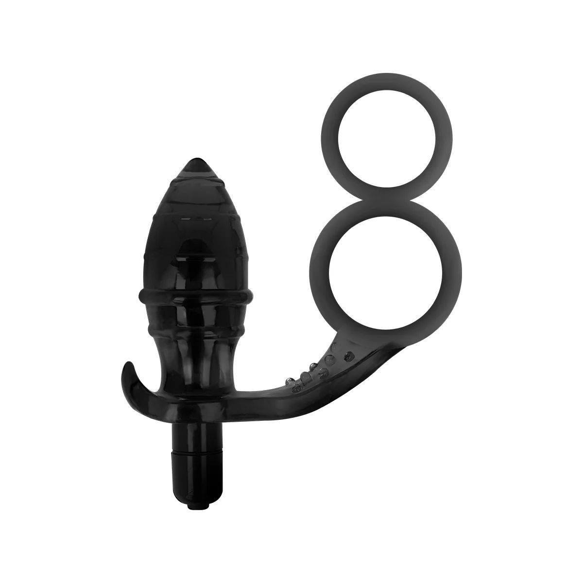 Analplug mit Doppeltem Schwarzen Ring von Addicted Toys kaufen | Fesselliebe