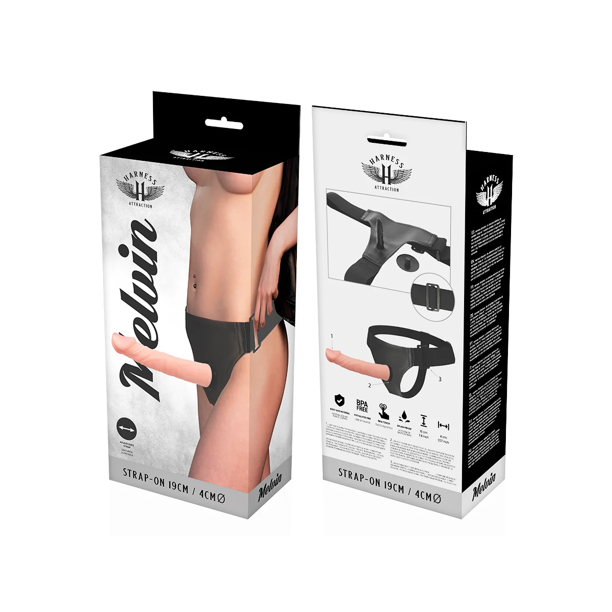 Rnes Melvin Flesh 19 cm -O- 4 cm von Harness Attraction kaufen | Fesselliebe