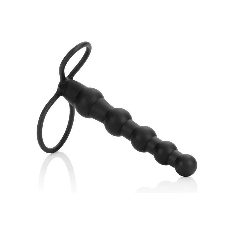 Beaded Dual Penetrator Schwarz von Calexotics kaufen | Fesselliebe