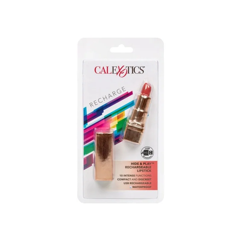 Bala wiederaufladbarer Lippenstift Hide & Play Rot von Calexotics kaufen | Fesselliebe 2