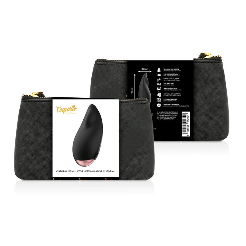 Klitorialstimulator Schwarz / Gold von Coquette Toys kaufen | Fesselliebe 2