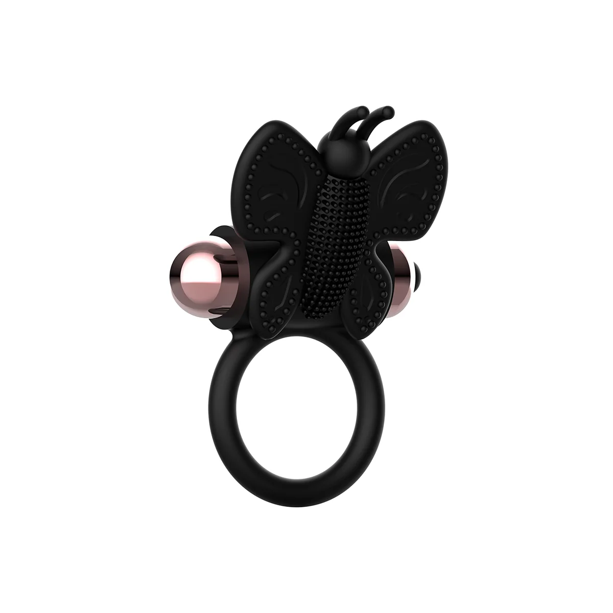 Cockring Schmetterling mit Vibrator Schwarz/ Gold von Coquette Toys kaufen | Fesselliebe