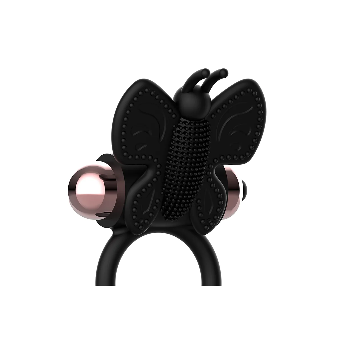 Cockring Schmetterling mit Vibrator Schwarz/ Gold von Coquette Toys kaufen | Fesselliebe