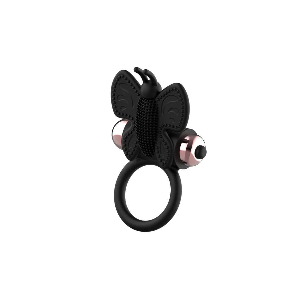 Cockring Schmetterling mit Vibrator Schwarz/ Gold von Coquette Toys kaufen | Fesselliebe