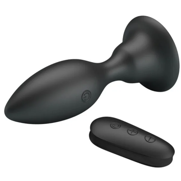 Analstecker mit Vibration, Schwarze mit Fernbedienung von Mr Play kaufen | Fesselliebe