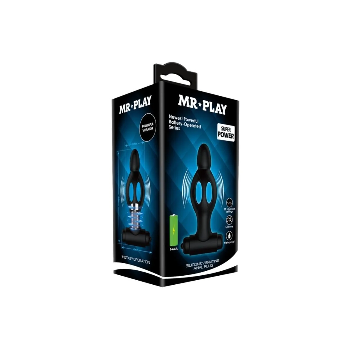 Silikon Analsplug mit Vibration von Mr Play kaufen | Fesselliebe