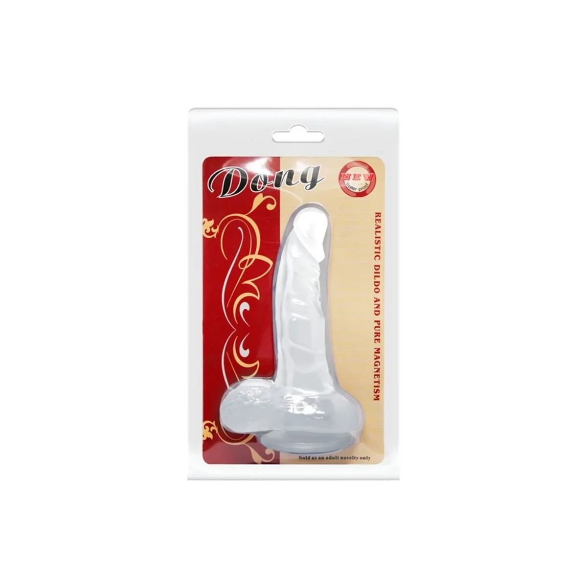 Realistischer Dildo mit Saugnapf und Hoden 16.7 cm Transparent von Baile Dildos kaufen | Fesselliebe