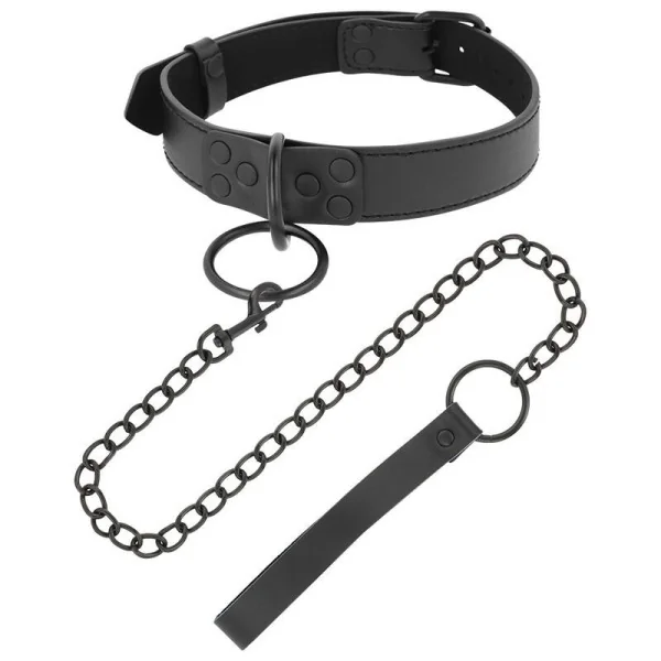 Schwarze Halskette mit Kette von Darkness Bondage kaufen | Fesselliebe