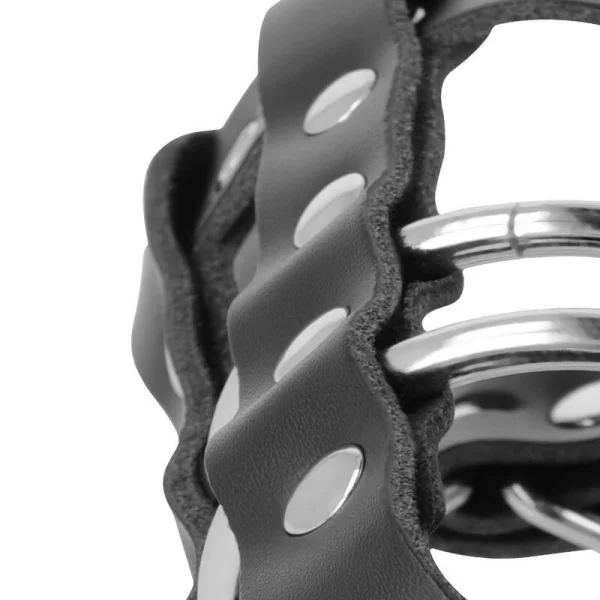 Keuschheitskfig aus Leder mit Schloss von Darkness Bondage kaufen | Fesselliebe