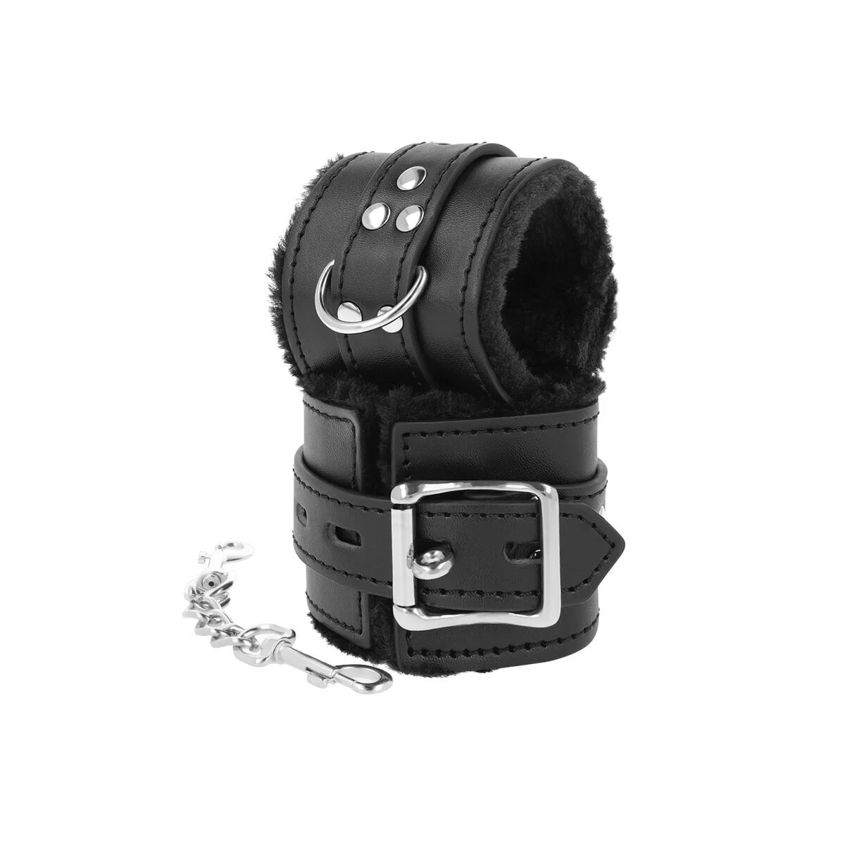 Schwarz Gefütterte Bdsm-Handschellen von Darkness Bondage kaufen | Fesselliebe