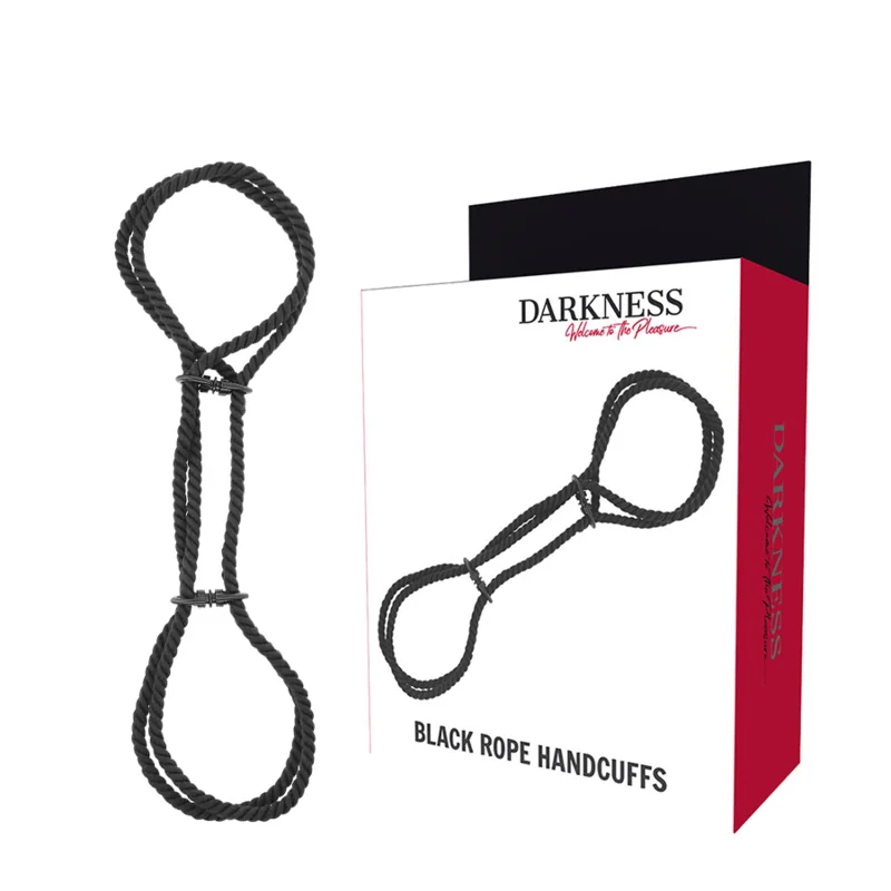 Handschellen Oder Knöchel-Handschellen aus 100 % Baumwolle von Darkness Bondage kaufen | Fesselliebe