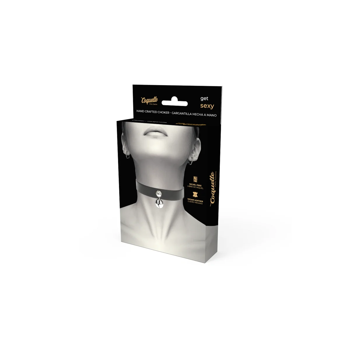 Halskette aus Veganem Leder für Damen Rassel-Zubehör von Coquette Accessories kaufen | Fesselliebe
