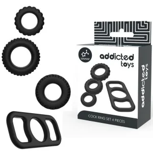 Cock Ring Set 4 Stück von Addicted Toys kaufen | Fesselliebe