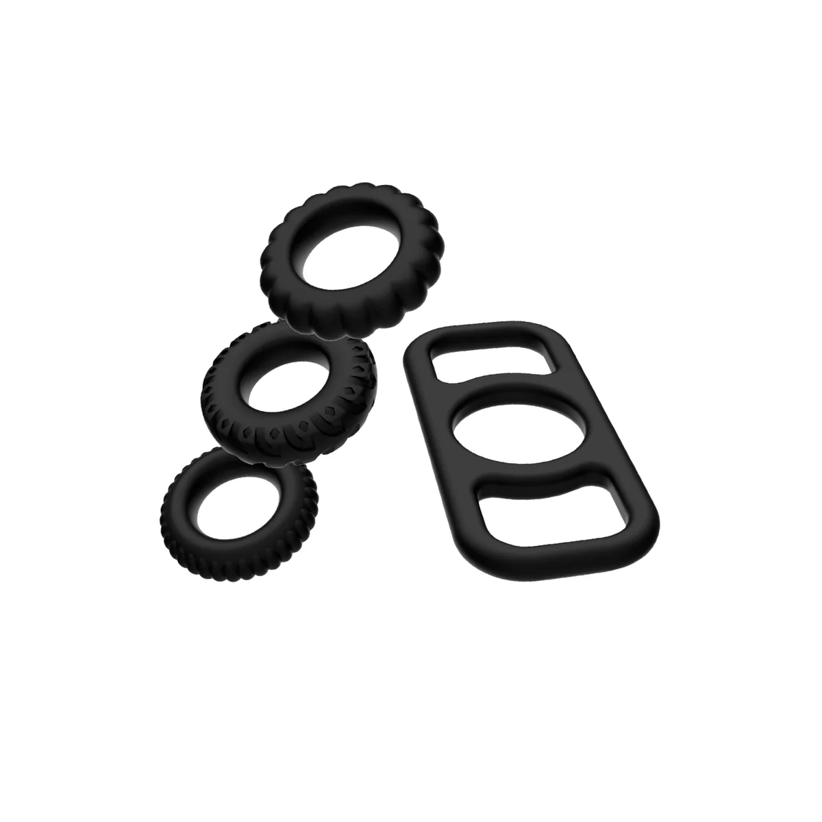 Cock Ring Set 4 Stück von Addicted Toys kaufen | Fesselliebe